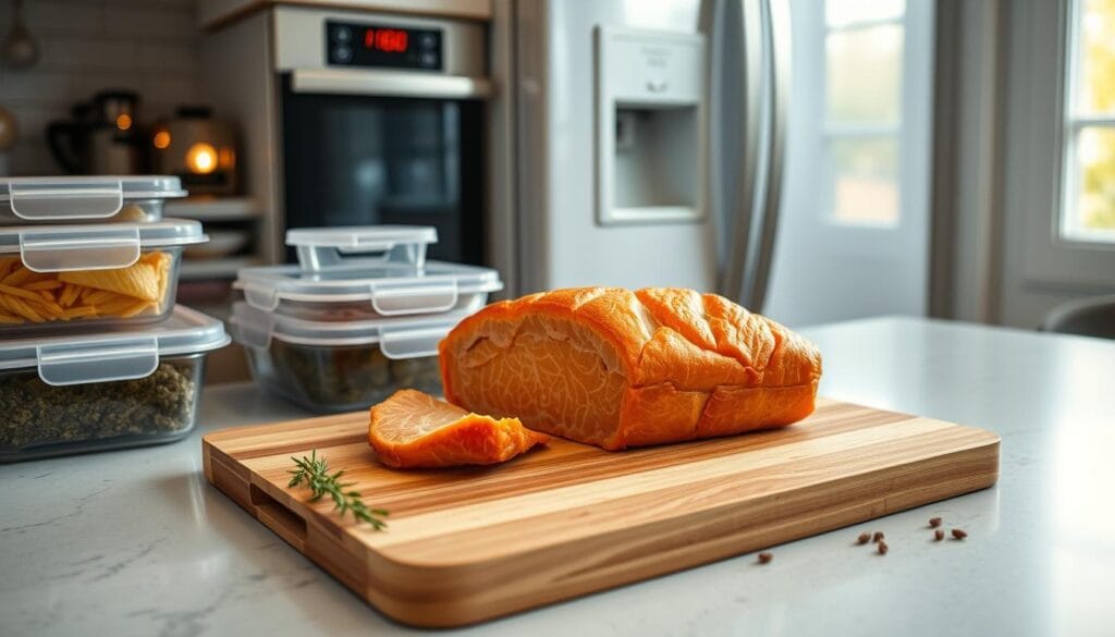 Storing and reheating salmon loaf Storing and reheating salmon loaf