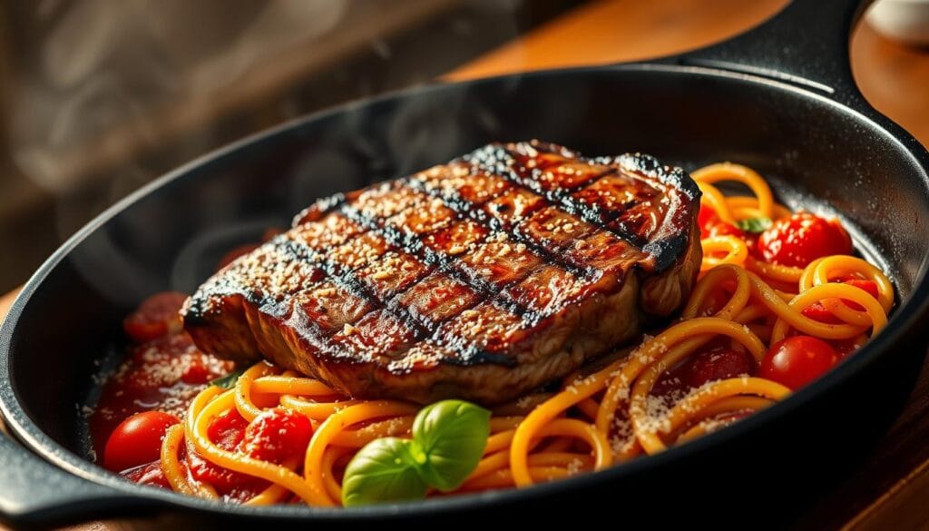 cooking steak pasta cooking steak pasta