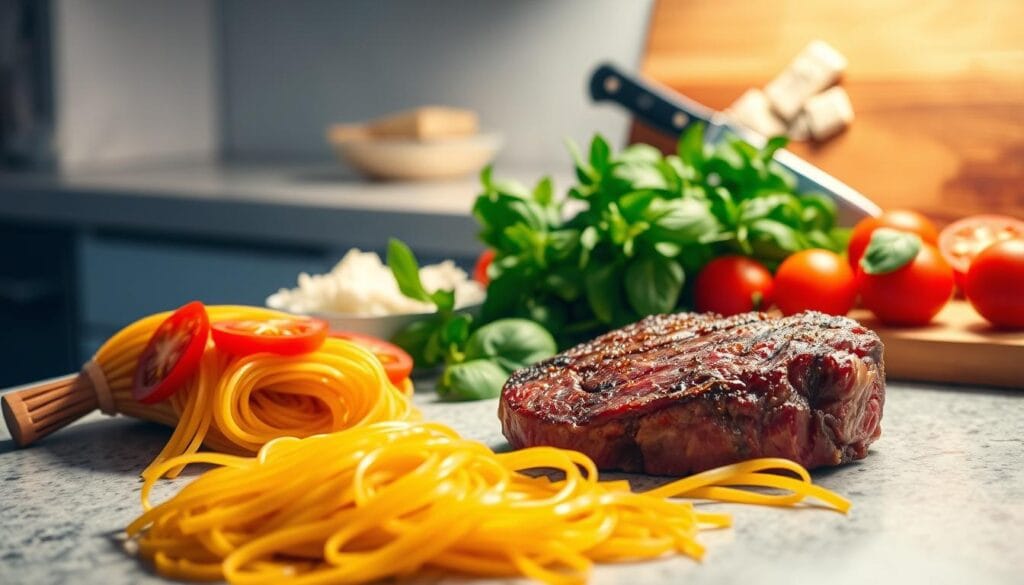 steak pasta ingredients steak pasta ingredients