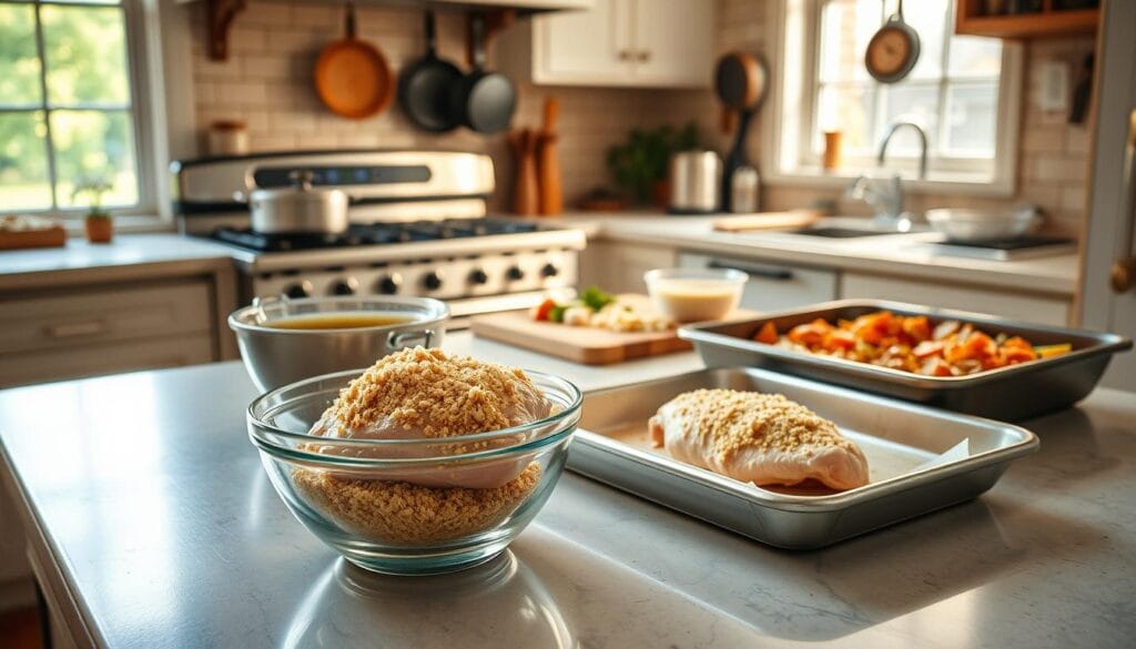 step-by-step cooking process Old-Fashioned Chicken