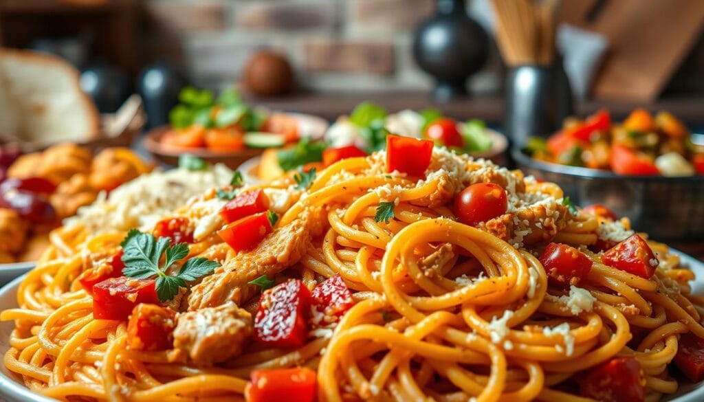 Chicken Rotel Spaghetti Variations velveeta chicken spaghetti