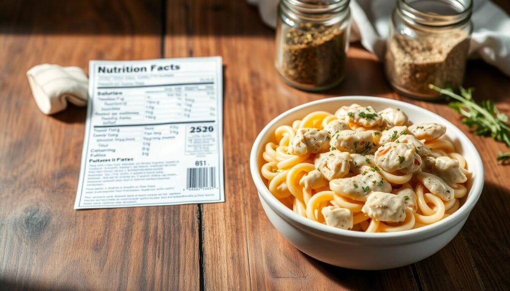 Creamy Chicken Pasta Nutrition Guide velveeta chicken spaghetti