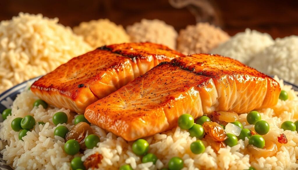Delicious Salmon and Rice Dishes Varieties Delicious Salmon and Rice Dishes Varieties