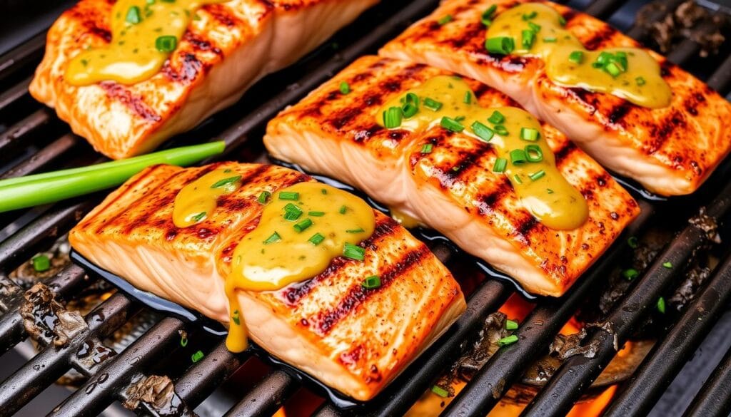 grilled salmon steak recipe mustard sauce grilled salmon steak recipe mustard sauce