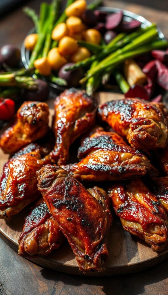 Smoked Turkey Wings with Side Dishes Smoked Turkey Wings with Side Dishes